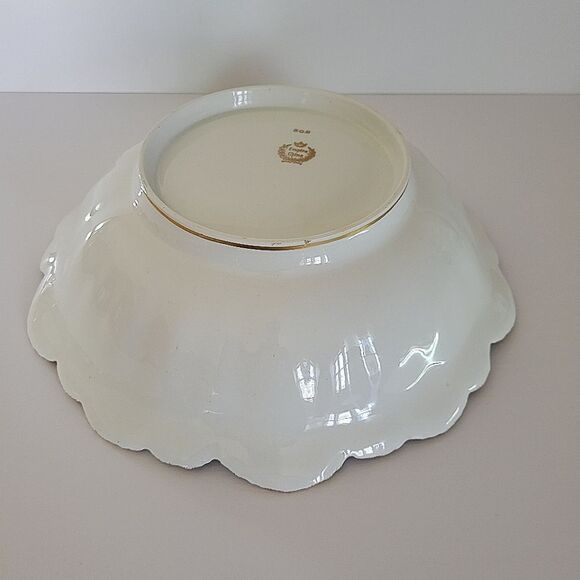 Empire China Porcelain Gilded Floral Bowl - Picture 5 of 10